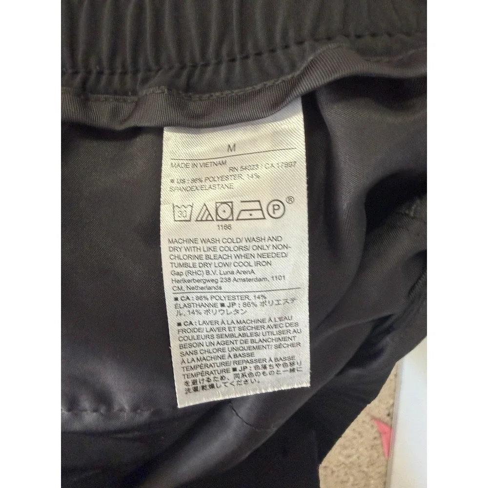 Banana Republic Men's Black Elastic Waist Pull-On Casual Pants Size